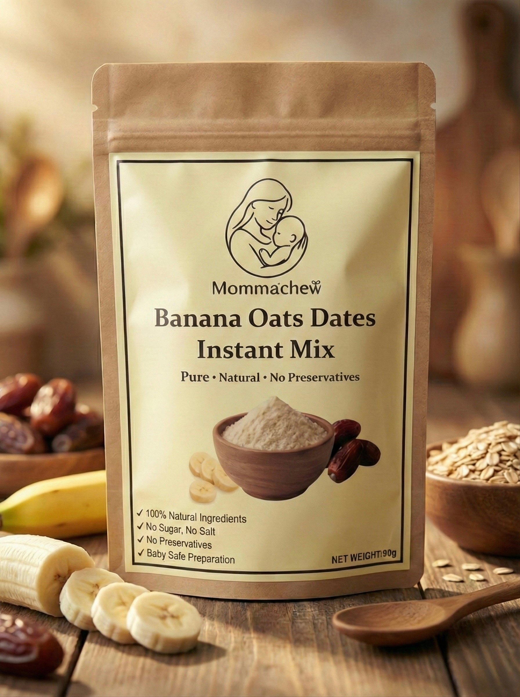 Banana Oats Dates Instant Mix